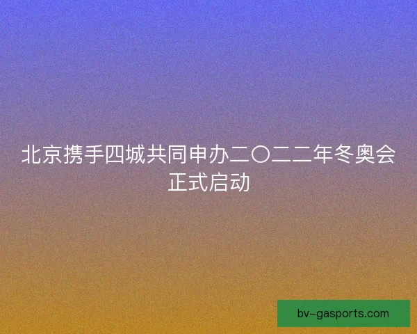 北京携手四城共同申办二〇二二年冬奥会正式启动 北京携手四城共同申办二〇二二年冬奥会正式启动
